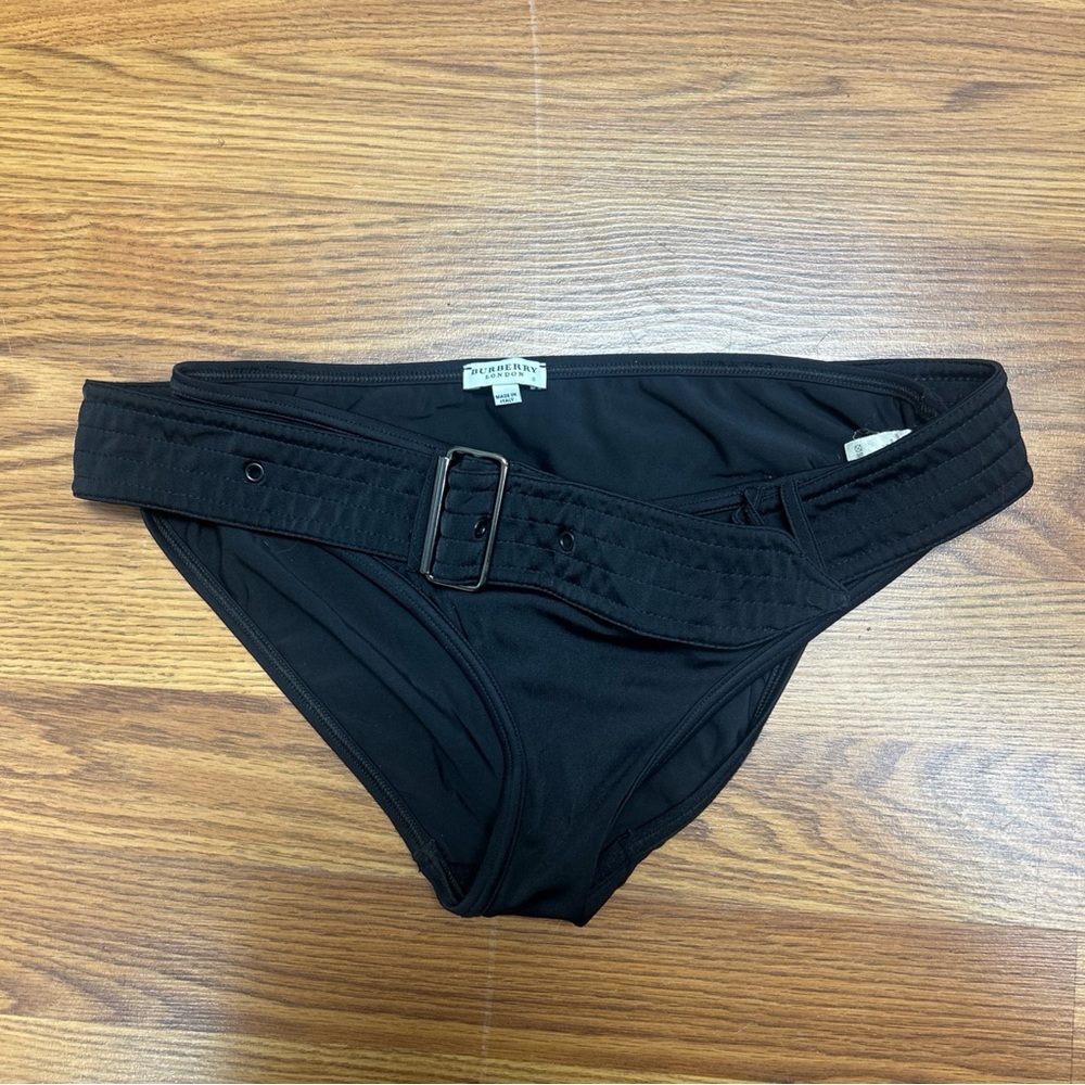 Burberry Women’s Black Belted Bikini Bottom Size Small